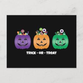 Postal Halloween Jack O Lantern Candy