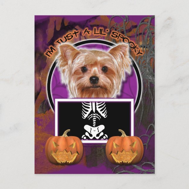 Postal Halloween - Just a Lil Spooky - Yorkie (Anverso)
