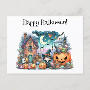 Postal Halloween Kawaii