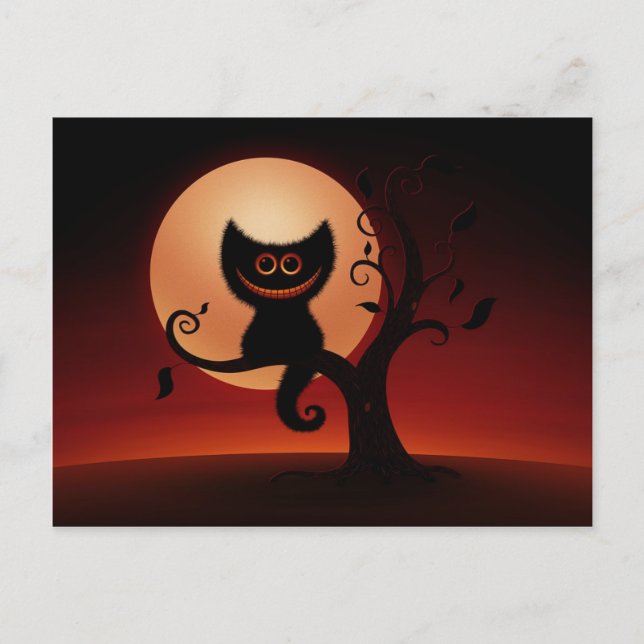Postal Halloween Kitten (Anverso)
