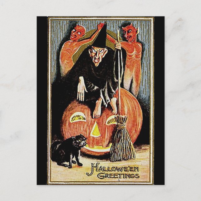 Postal Halloween KRW Vintage (Anverso)