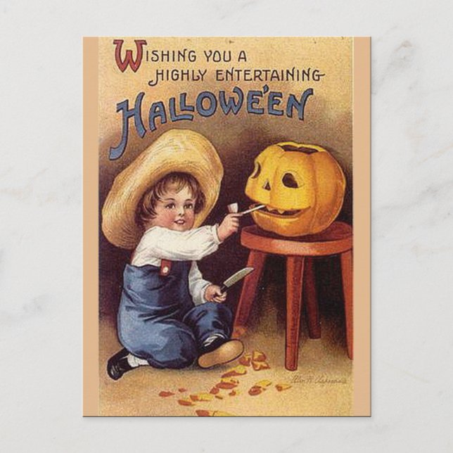 Postal Halloween KRW Vintage (Anverso)