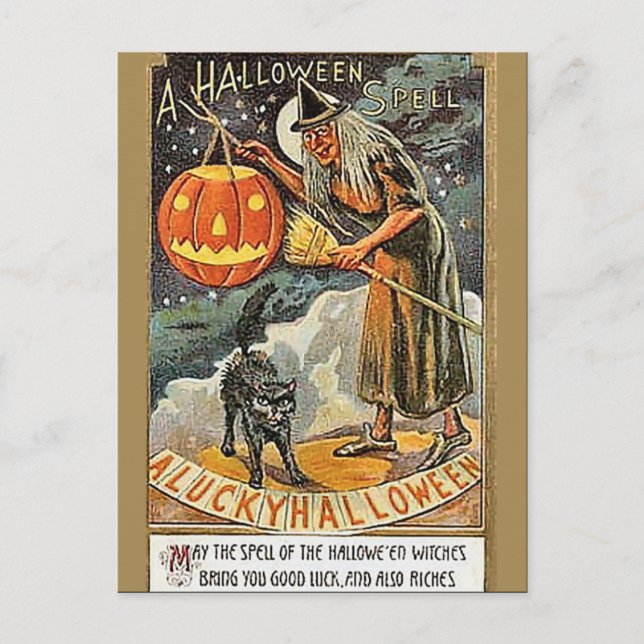 Postal Halloween KRW Vintage (Anverso)