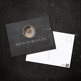 Postal Halloween Macabre Creepy Witch Eye