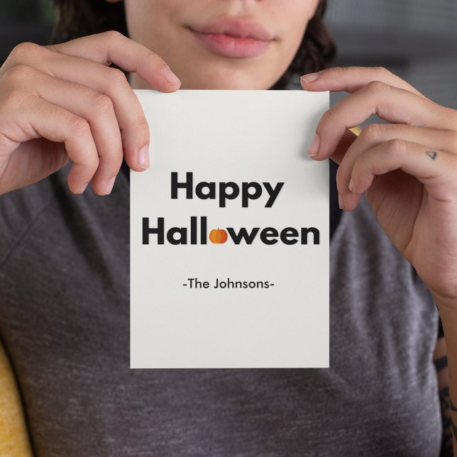 Postal Halloween Minimalista moderno - Personalizado (Subido por el creador)