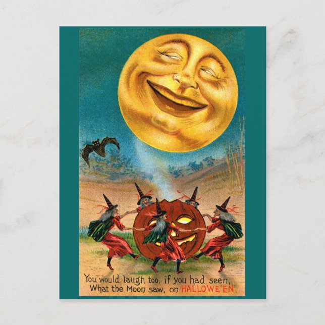 Postal Halloween Moon (Anverso)