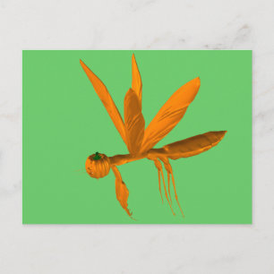 Postal Halloween Orando a Mantis
