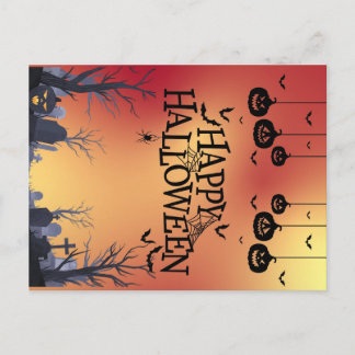 Postal Halloween Orange