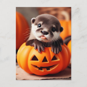 Postal Halloween Otter