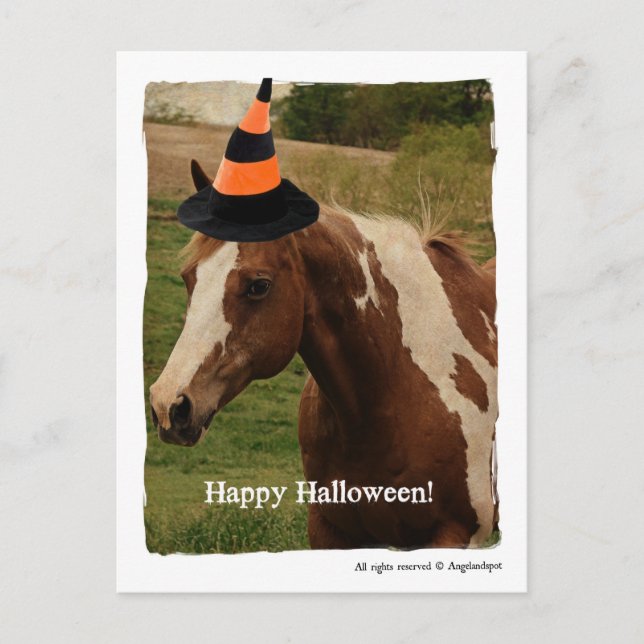 Postal Halloween Paint Horse (Anverso)