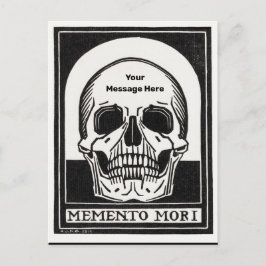 Postal Halloween Party Personalizado Skeleton Birthday