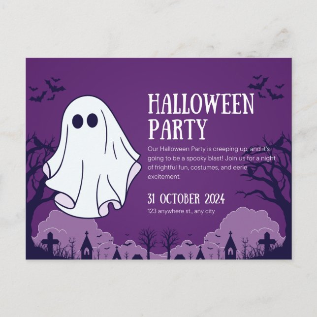 Postal Halloween Party Post (Anverso)