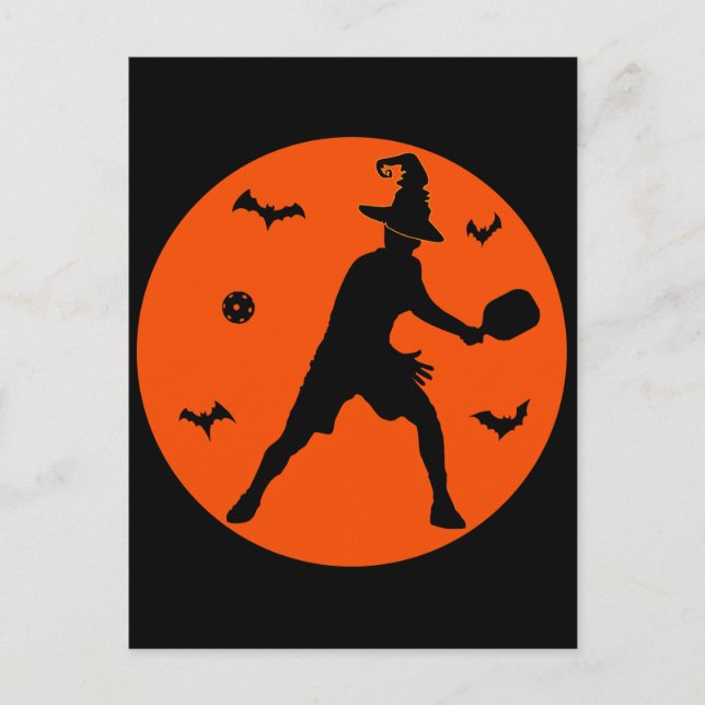 Postal Halloween Pickleball (Anverso)