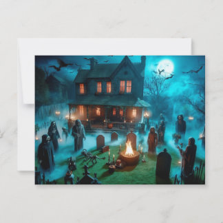 Postal Halloween Post Card, Paper: Matte,