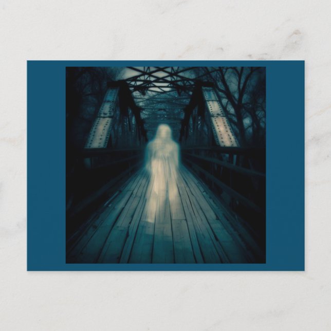 Postal Halloween - Puente embrujado 1 (Anverso)