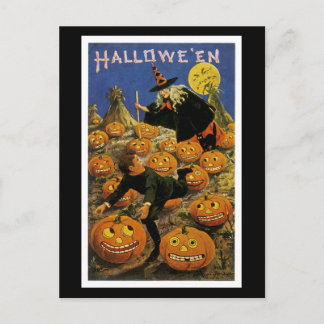 Postal Halloween Pumpkin Patch Nightmare