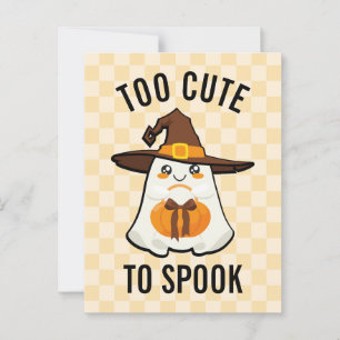 Postal Halloween Retro Fantasma Bastante Agradable Para H