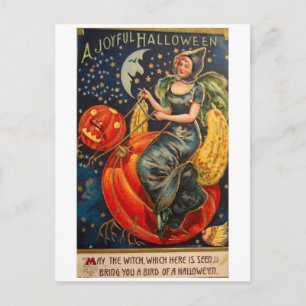 Postal Halloween retro vintage