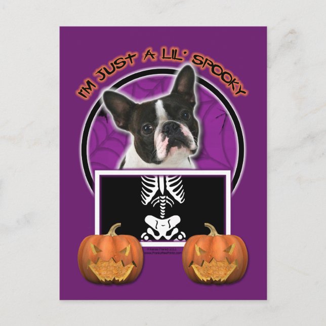Postal Halloween - Solo un mentiroso temblor - Boston Ter (Anverso)