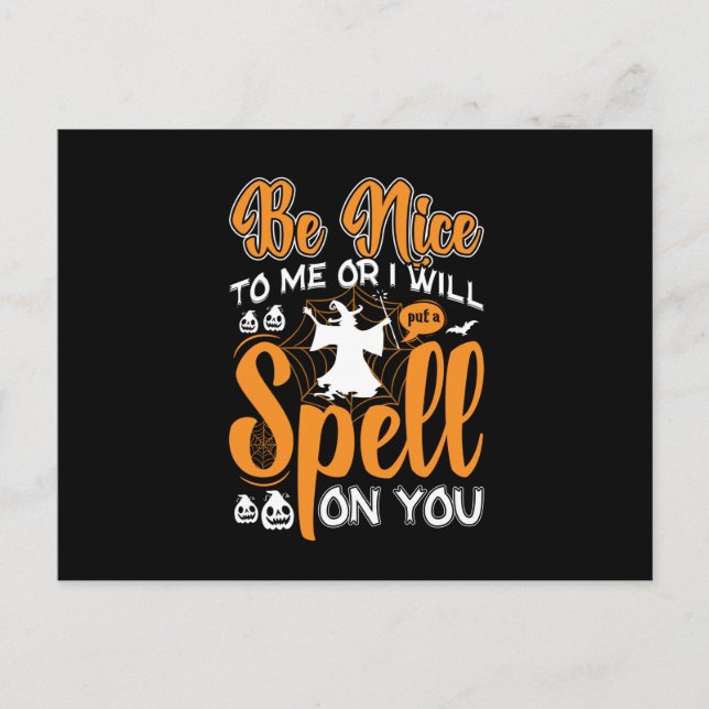 Postal Halloween Spell On You Birthday (Anverso)