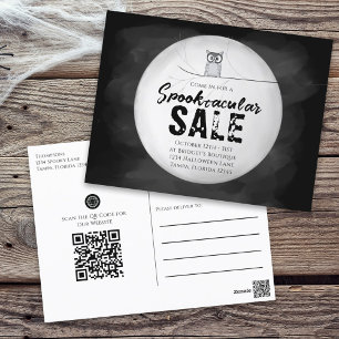 Postal Halloween Spooktacular Sale Owl QR Code Website