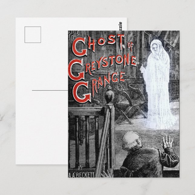 POSTAL HALLOWEEN SPOOKY GHOST DE GREYSTONE MANSION (Anverso / Reverso)