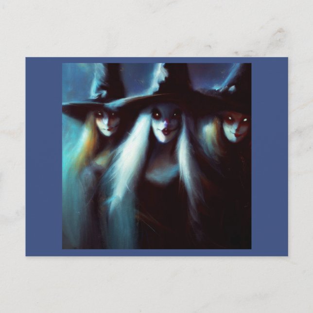 Postal Halloween - Testigos 4 (Anverso)