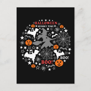 Postal Halloween Tiempo Espeluznante