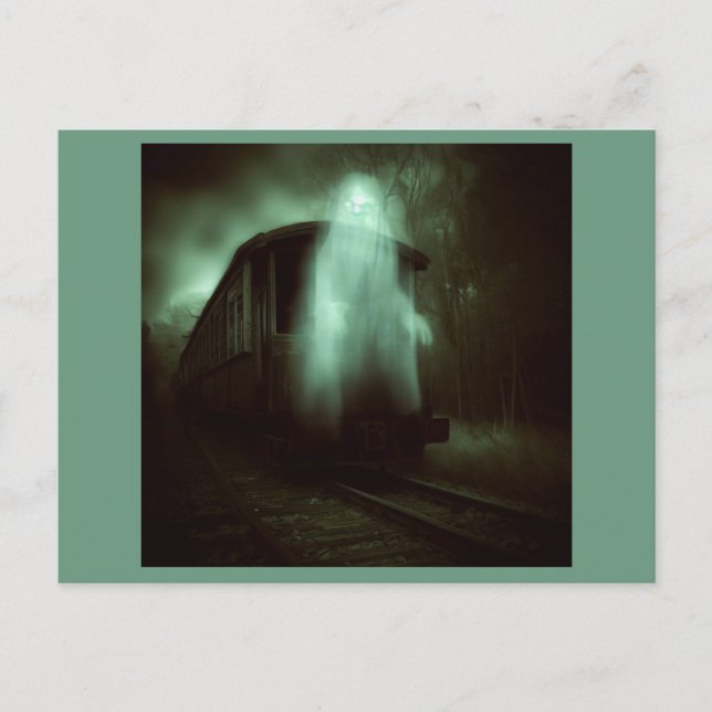 Postal Halloween - Tren embrujado 2 (Anverso)