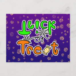 Postal Halloween Truco o Trato