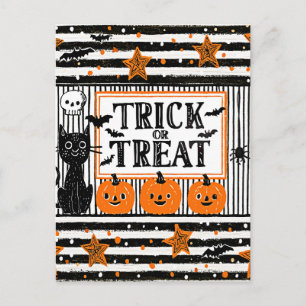 Postal Halloween Truco o Trato