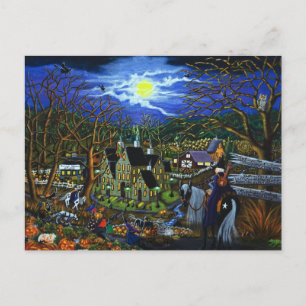 Postal Halloween, universidad, brujas, Jack-O-Lantern, lo