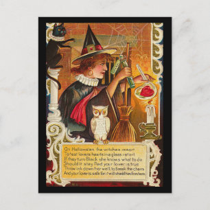 Postal Halloween vintage