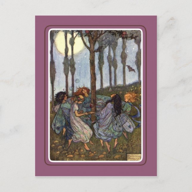 Postal Halloween vintage (Anverso)