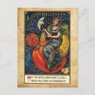Postal Halloween vintage
