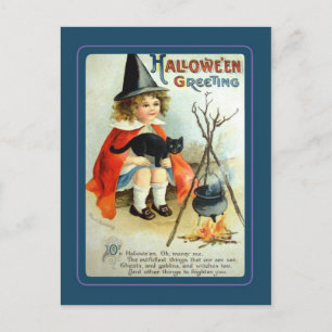 Postal Halloween vintage