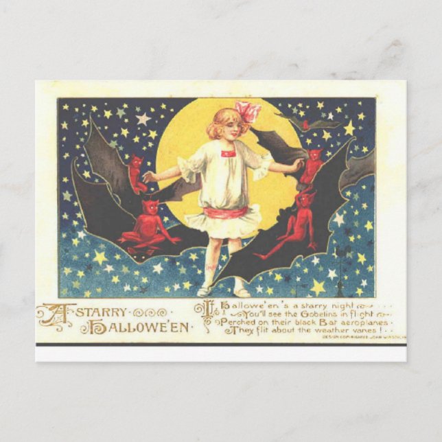 Postal halloween vintage (Anverso)