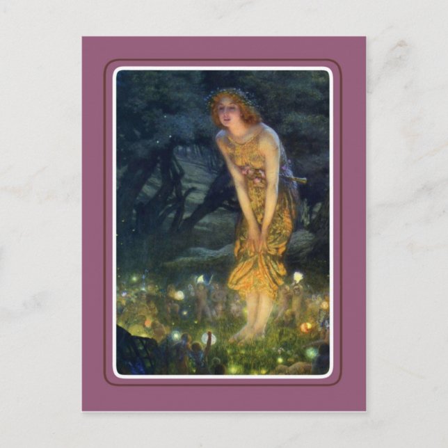 Postal Halloween vintage (Anverso)