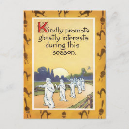 Postal Halloween vintage