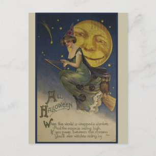 Postal Halloween vintage