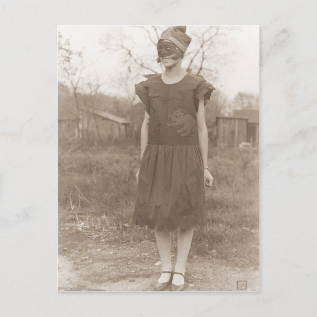 Postal Halloween vintage (Anverso)