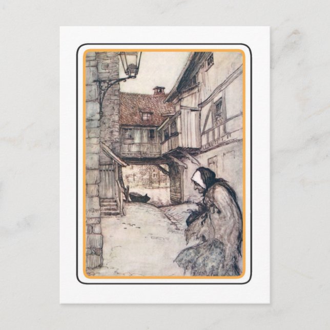 Postal Halloween vintage (Anverso)