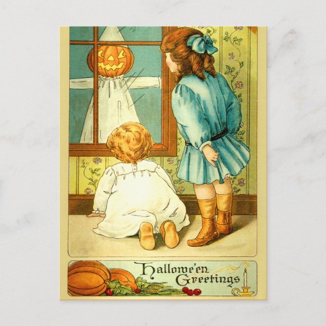 Postal Halloween vintage (Anverso)