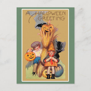 Postal Halloween vintage