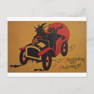 Postal Halloween vintage