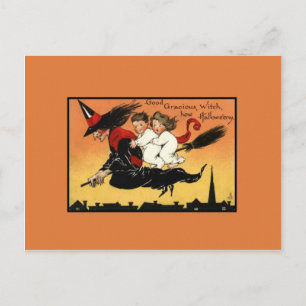 Postal Halloween vintage