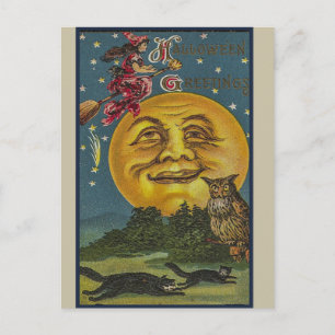Postal Halloween vintage