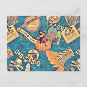 Postal Halloween vintage