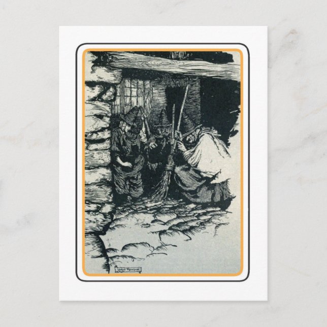 Postal Halloween vintage (Anverso)
