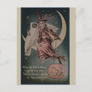 Postal Halloween vintage